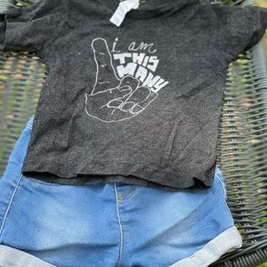 1st bday t-shirt & shorts